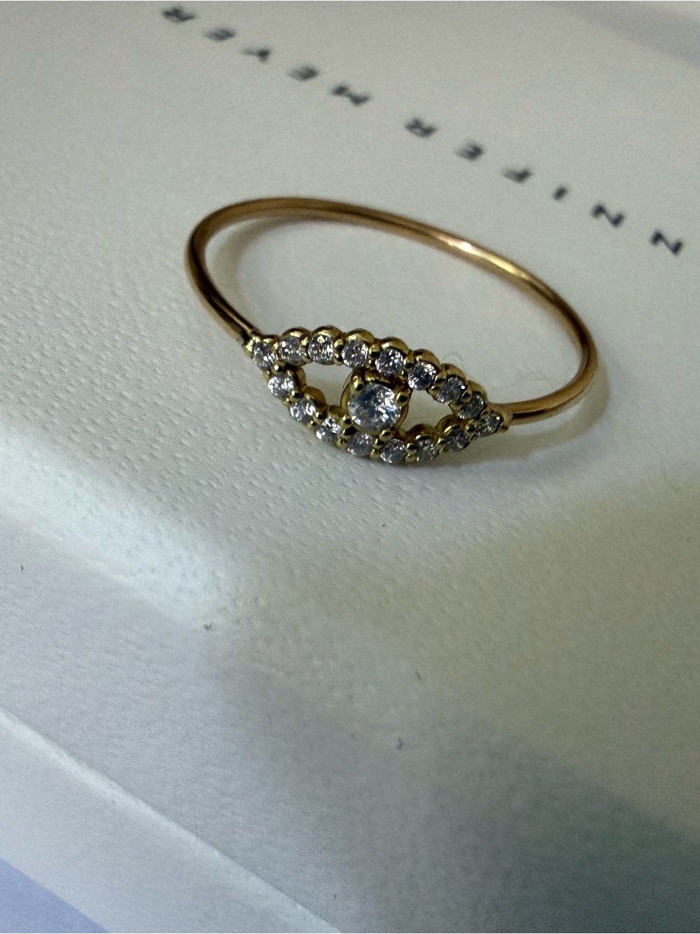 Jennifer Meyer Diamond MINI evil eye ring